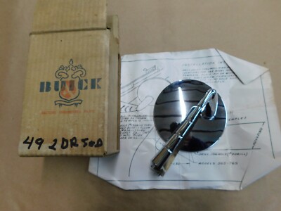 NOS OEM Buick 1949 1950 1951 Mirror LH Roadmaster Super Trim