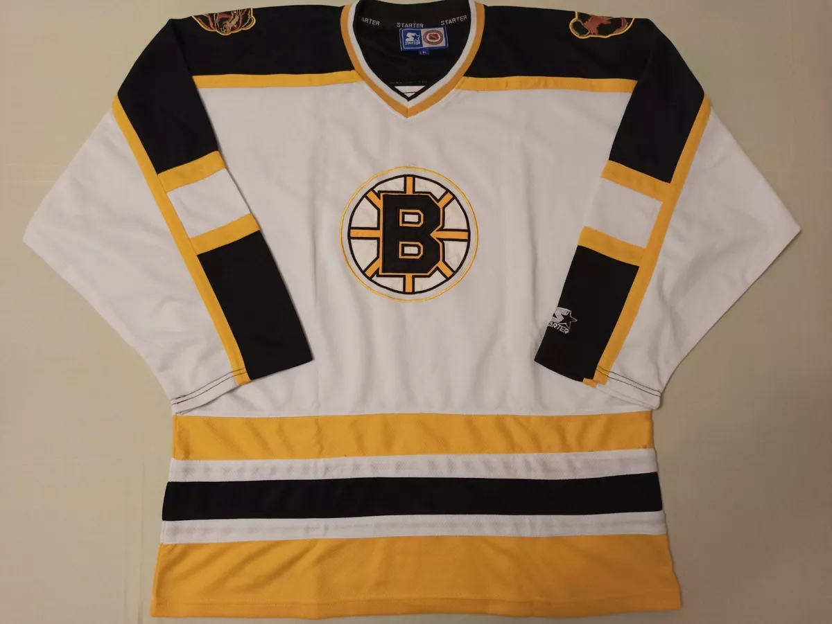 BOSTON BRUINS ICE HOCKEY JERSEY SHIRT STARTER SIZE XL