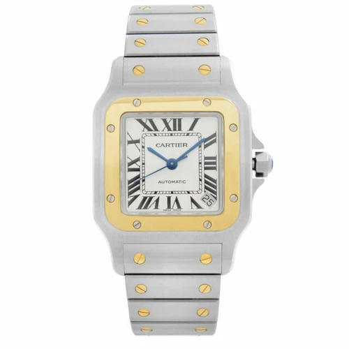 Cartier Santos - 31 mm, Stainless Steel, Yellow Gold