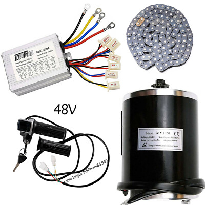 1000W 48V DC Brush Motor T8F 11T+Controller Throttle for Electric Scooter Razor