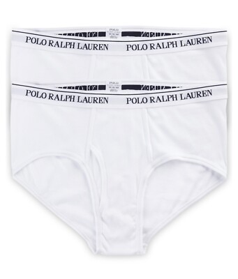 Polo Ralph Lauren Big & Tall 2-pk Underwear Briefs Size 46 White