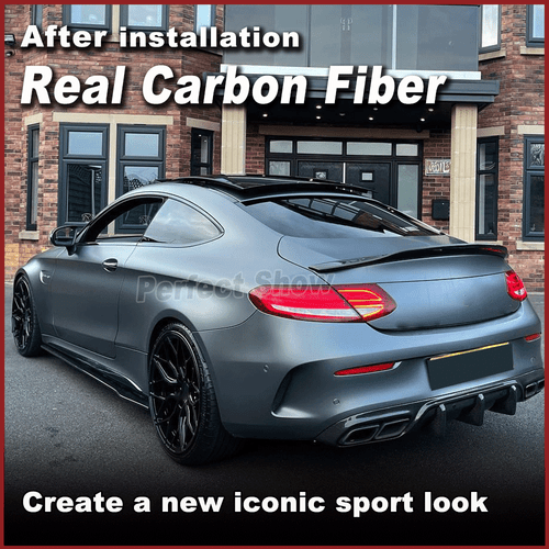 Echt Carbon Seitenschweller Seitenspoiler für Mercedes W205 A205 C205 C63 C43 - Bild 3 von 11