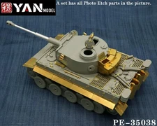 Yan Model (35038) 1:35 Tiger I Early Production Etched Parts for Border BT-010