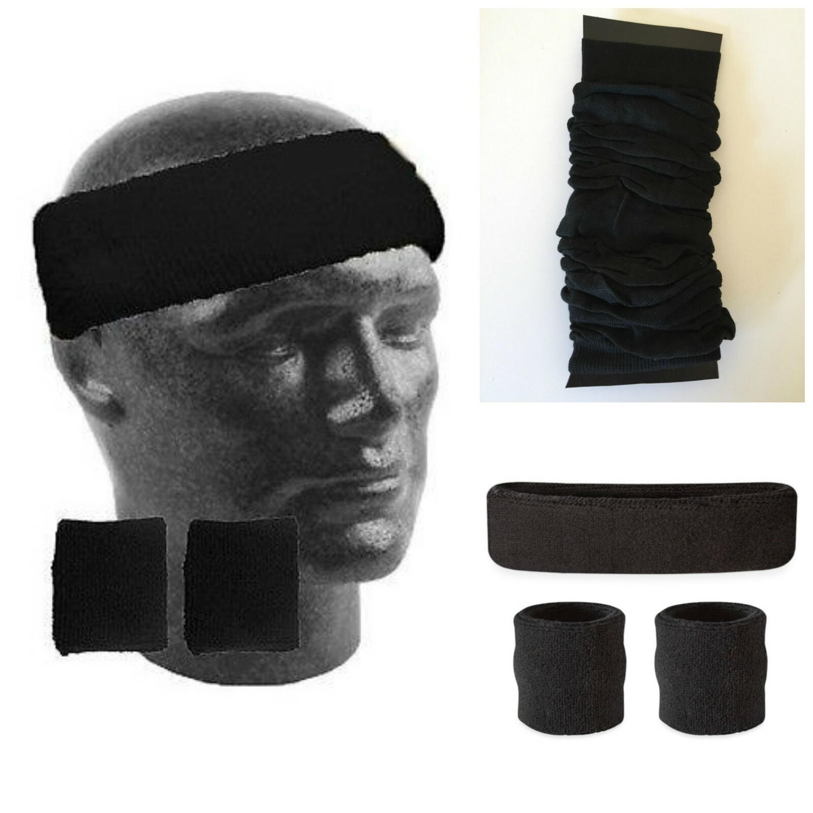 Fluro Leg Warmers Neon Sweatbands Gloves 80s Costume Dance