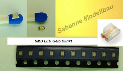 SMD LED 0805 Gelb Blinkend Flash Flashing Blinklicht 