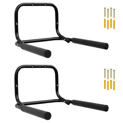 2 WELLGRO® Wand Fahrradhalter klappbar Fahrrad Garage Wandhalter Fahrradhaken