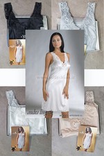 Sottoveste donna spalla larga con reggiseno ed inserti in pizzo ANDRA art 84 