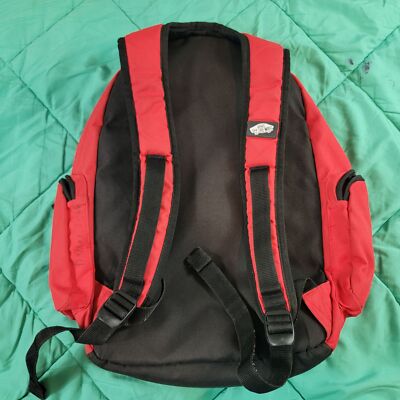 Vans Off The Wall Unisex Red Backpack School Work Casual Travel Bag Vans Off The Wall Unisex Red Backpack School Work Casual  main image 4