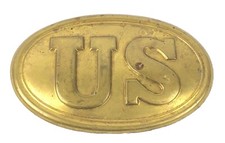 US Government Oval Brass Belt Buckle Civil War Replica