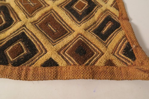 Rafia Kasai Peluche Shoowa Cuba Paño Manta Bordado GV85 Raphia Cloth Tissu - Imagen 4 de 7