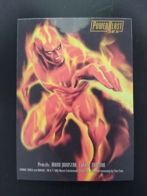 1995 Flair Marvel Annual PowerBlast #13 HUMAN TORCH @QS23 | eBay