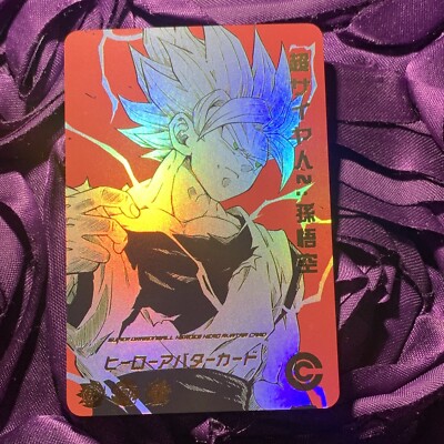 Goku Super Dragon Ball Heroes ACG Anime Girl Holo Waifu Card ENERGY RED