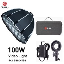 Tolifo 100W Pocket LED Video Light 2500K-9900K Bowens Mount COB Light Softbox