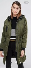 Whistles Coat Small - Jensen Collarless Parka