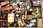 1 lb. "Junk Drawer" Lot for Treasure Seekers-coins, cards,smalls,  #7TFH63 — photo 1