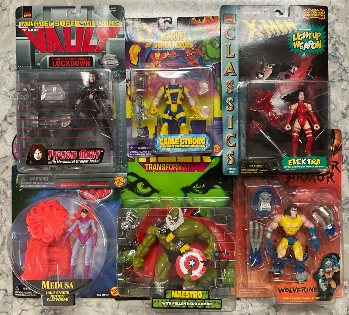 ToyBiz Marvel X-Men The New Mutants MAESTRO Medusa Electra