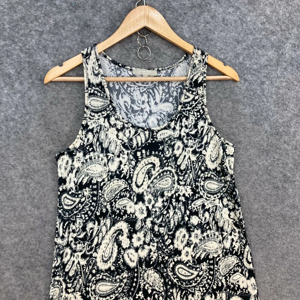 Vestido para mujer Joan Vass talla S pequeño multicolor cambio midi sin mangas 1518 Foto 4 de 4