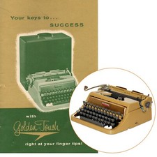 Underwood Golden Touch Quiet Tab Typewriter Instruction Manual Universal de Luxe thumbnail
