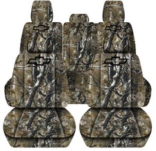 Front And Rear Seat Covers Fits 2008 To 2013 Chevy Silverado Truck With Design