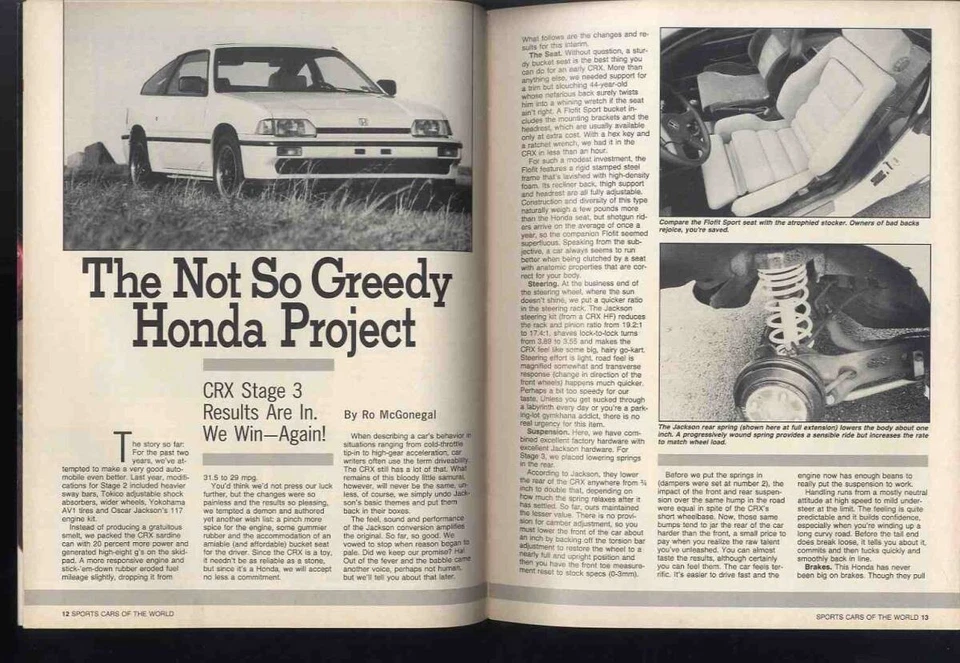 Porsche Speedster Ford Pante Sports Car of the World 1989 MOTOR TREND Magazine - Image 4 of 4