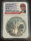 2020 Donald Trump Silver Eagle MS 70 NGC 1 oz.