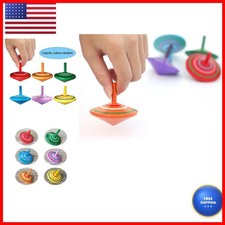 GoodPlay Gyroscope, 3 Pcs/Set Handmade Painted Wood Spinning Tops, Educational