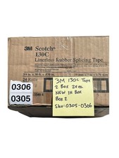 (lot of 6) 3M Scotch Linerless Rubber Splicing Tape (130C): 3/4in x 30ft Black