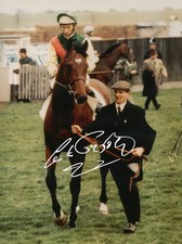 A3 A4 Framed Photo Signed By Lester Piggott Riding Nijinsky