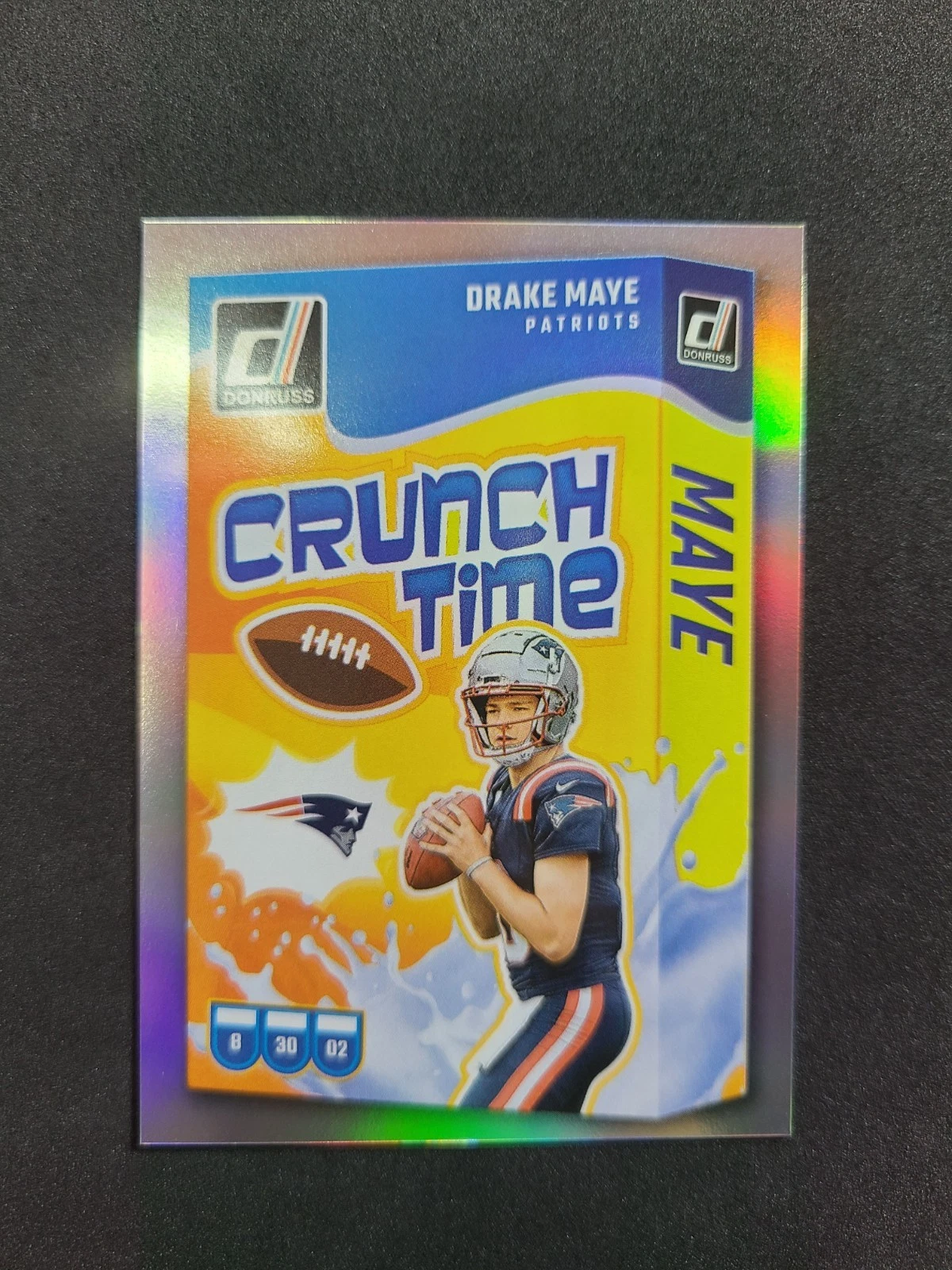 Drake Maye Panini Donruss Crunch Time #CTDMA Base