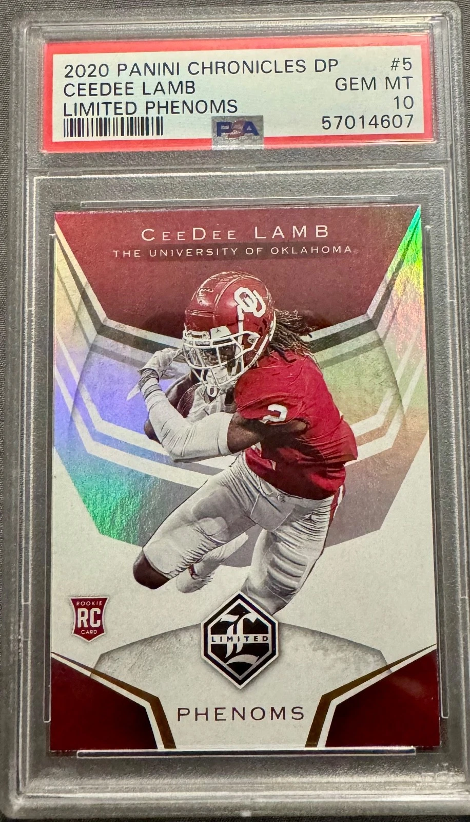 CeeDee Lamb Panini Chronicles Draft Picks Limited Phenoms #5 Base