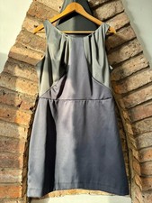 Evie Collection grey satin sleeveless dress – size 14