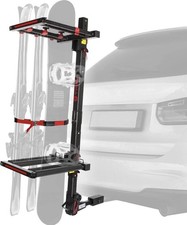 Tyger Black Hitch Mount Ski Snowboard Rack Fits 1.25 Or 2 Receiver W Locks Tyger Black Hitch Mount Ski Snowboard Rack Fits 1.25 Or 2 Receiver W Locks