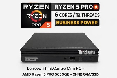  Lenovo ThinkCentre M75q Gen 2 Tiny AMD Ryzen 5 PRO 5650GE + NETZTEIL #T117