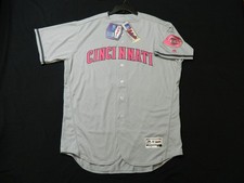 Authentic Cincinnati Reds Mothers Day FLEX BASE Jersey RARE! 52