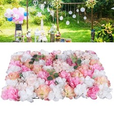 12Pcs Flower Wall Panels Artificial Flower Panels Fake Flower Wall Decoration