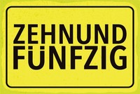Holzschild 20X30 Cm ZehnundfüNfzig Gelbes Ortsschild Deko Geschenk Schild
