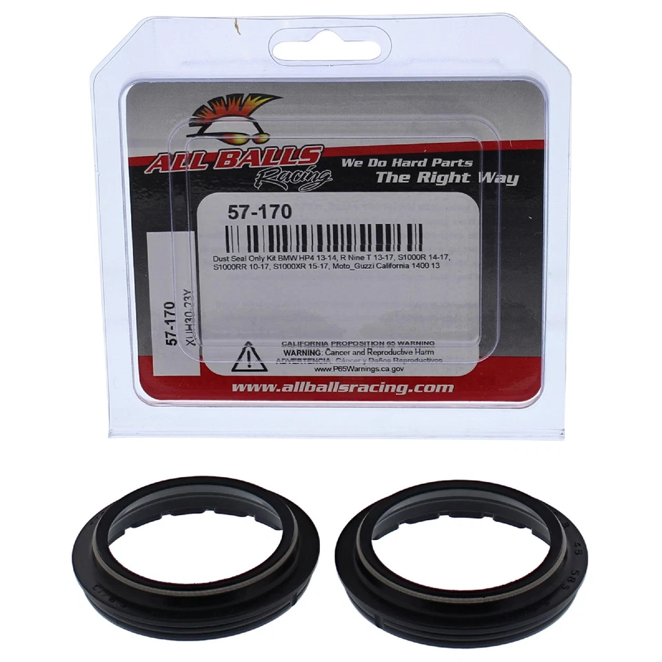 New All Balls for k Dust Seal Kit 57-170 for BMW R nine T 13-16 HP 4 13 14 - Изображение 3 из 4