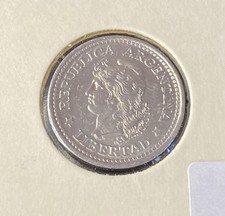 1970 Argentina 5 Centavos Aluminum Coin Free Shipping