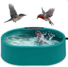 Heated Chicken Waterer, 125OZ Large Capacity Poultry Water Heater for Chicken Co