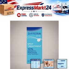 Differin Acne Spot Treatment 10 Benzoyl Peroxide Max Strength 1 oz