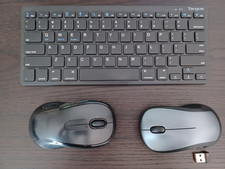 Bundle 2 Logitech Mice, 1 Targus Keyboard-NO USB RECEIVER FOR KEYBOARD 1 MOUSE