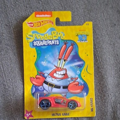 Hot Wheels SpongeBob SquarePants Ultra Rage Mr. Krabs Diecast Car 1:64 Unopened