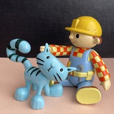 Bob The Builder & Friends PILCHARD Cat Figure Toy Movable Parts Head Tail
