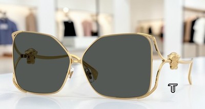 VERSACE VE2288 100287 Gold Dark Grey 62 mm Women's Sunglasses