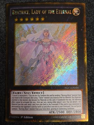 Yugioh Beatrice, Lady Of The Eternal PGL3-EN021 Gold Secret Rare 1st Ed VLP