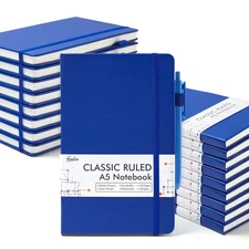 College Ruled Notebooks, 18 Pack Business Notebook Bulk Hardcover Lined Writi...