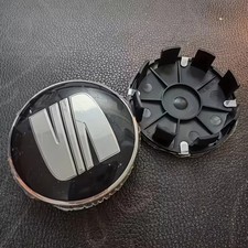 Seat Alloy Wheel Centre Caps X4  63 MM External 55mm Internal (Clip)