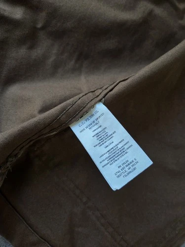 Filson Dry Tin Cloth Jac-Shirt | Small | Made in USA | Sepia | Discontinued image 6