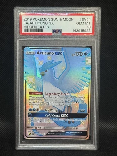 2019 Pokemon Articuno GX PSA 10 SV54/SV94 Hidden Fates: Shiny Vault Holo Gem