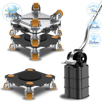 MöBel Transportroller 360° Drehbar Max. 400 Kg Mit MöBelheber Schwarz